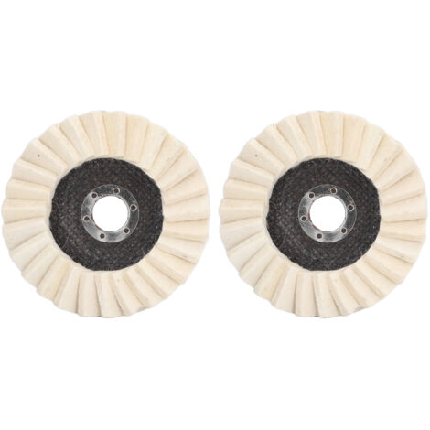 Disque de meulage en forme de vague, 2 pièces, 5 pouces, roue de polissage en feutre de laine, accessoires de polisseuse rotative