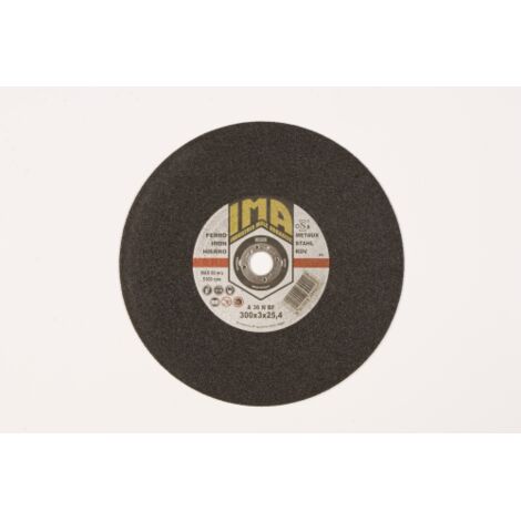 Disque de meule abrasive Ima 300x2.8mm pour scie A onglets en fer et en acier