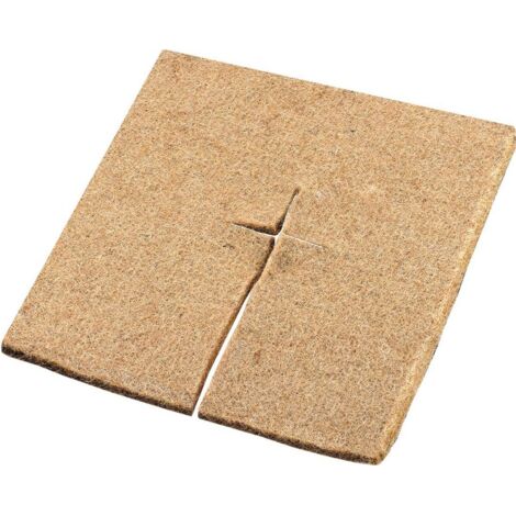 Disque de paillage en jute 45 x 45 cm – Biodégradable – Réduit l'évaporation et la germination des mauvaises herbes – Durée d'utilisation 3 à 4 ans – Stocker