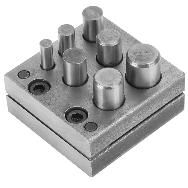 Disque de poinçonnage pour bijoux, ensemble de disques de poinçonnage irréguliers à 7 trous, ensemble de disques de poinçonnage irréguliers en acier