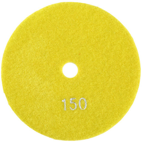 Disque de Polissage Diamant 125mm Pads Humide pour Granit Béton Marbre (150) - Vitesse Elevée Durabilité
