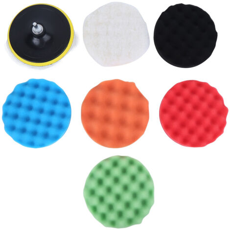 Disque de polissage laine 6 pouces pour cire et lustrage, kit outil avec pads