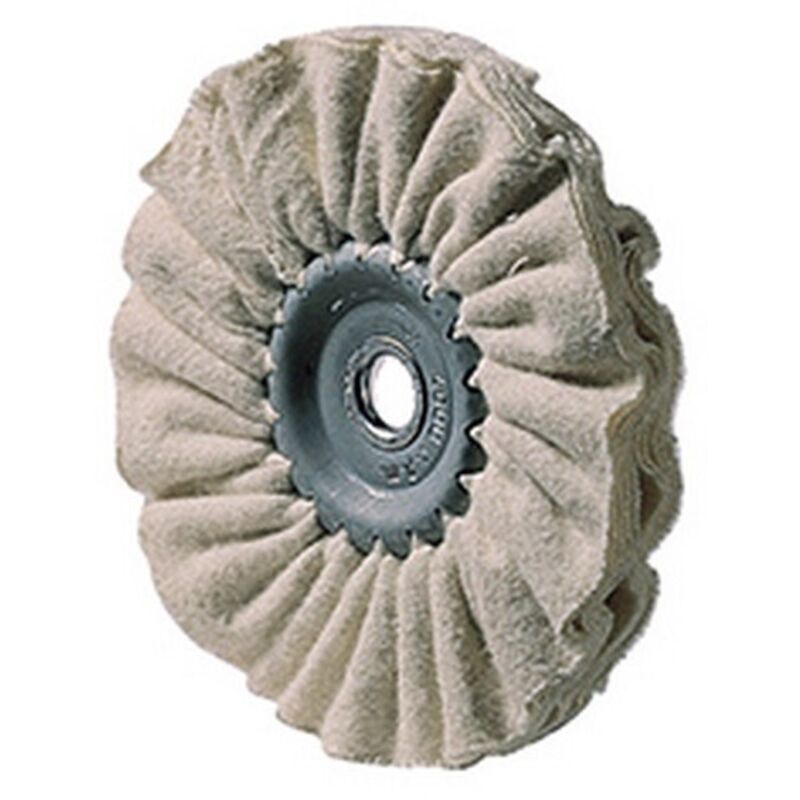 Disque de polissage textile, souple, ø : 200 mm, Larg. : 10 mm, Alésage 20 mm