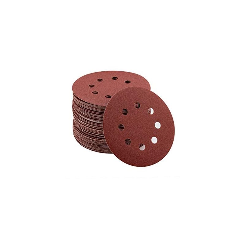 Disque de Ponçage 80pcs Disques Abrasifs 40/80/120/240/320/400/600/800 Grain Taille de 125mm Idéal pour Poncer/Polir/Dérouiller