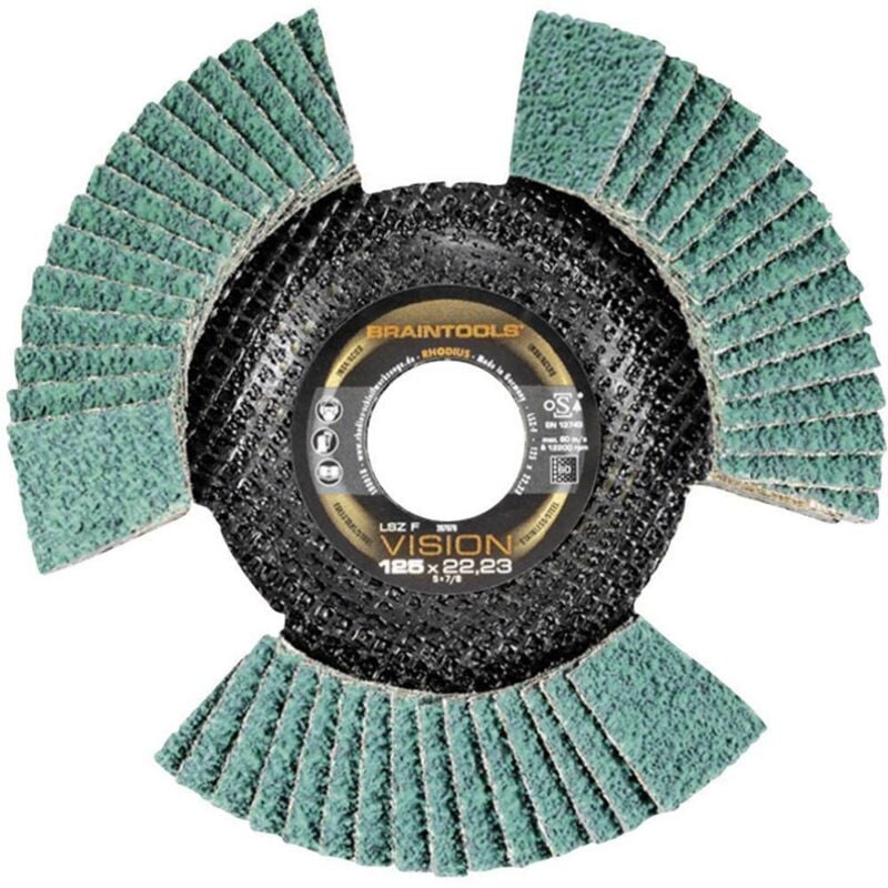 Disque De Ponçage 125 Mm Grain 80 Rhodius Lsz F Vision 207079
