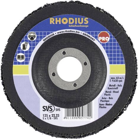 Disque de ponçage 125 mm Rhodius SVS