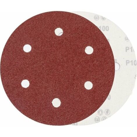 Disque de ponçage 225 mm grain P100 6 trous disques auto-agrippants, 10 tampons de papier abrasif ronds pour ponceuse à cloison sèche,Ponceuse Girafe,Ponceuse Murale