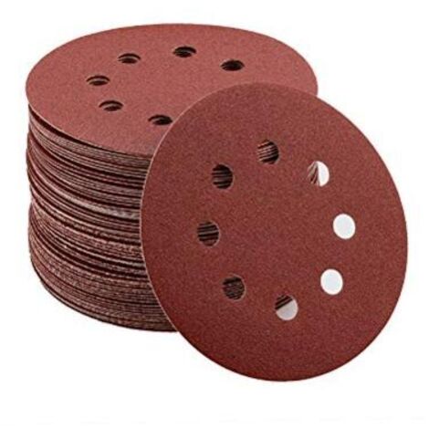 Disque de Ponçage 80pcs Disques Abrasifs 40/80/120/240/320/400/600/800 Grain Taille de 125mm Idéal pour Poncer/Polir/Dérouillerdengyank