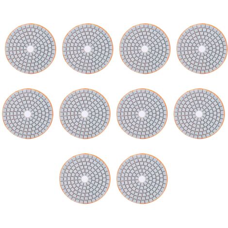 Disque de ponçage de 3 pouces, ensemble de disques de ponçage diamantés de 10 pièces, disques de ponçage Tampon de polissage de diamant, disques de ponçage de meuleuse de 300 mailles pour marbre, diam