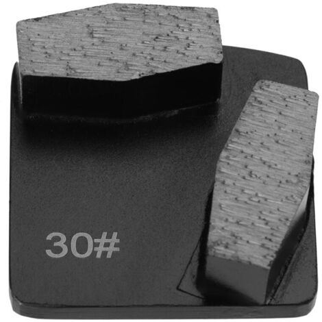 Disque de ponçage diamanté trapézoïdal à liant moyen, grain 30, pour meuleuse de sol.