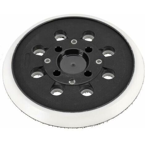 Disque de ponçage et plateau de 125 mm à fixation automatique, compatible avec les ponceuses orbitales aléatoires Bosch PEX 300 AE, 400 AE, 4000 AE 125 mm et Poweka.