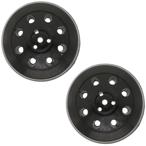 Disque de ponçage rond 8 trous 2 pièces, disque de ponçage et de polissage 125 mm, adapté pour Bosch PEX 125