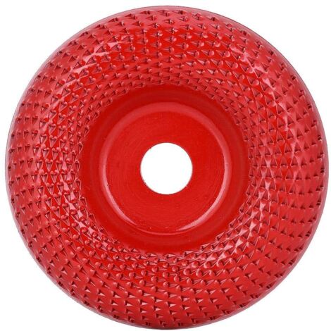 Disque de roue de chaîne de broyeur de 16 mm, disque de chaîne de meuleuse d'angle, accessoires d'outil de menuiserie en acier à grande vitesse(rouge)