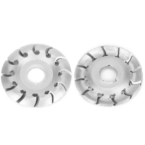 Disque de sculpture sur bois 12 dents pour meuleuse, pièces en acier au manganèse trempé 65x16mm argenté