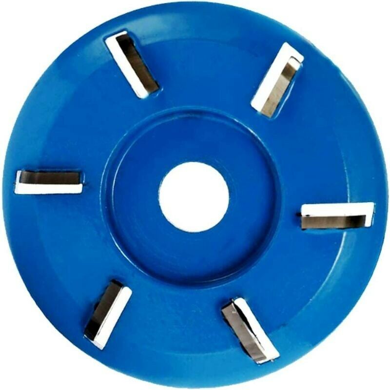 KZQ - Meule à Bois Disque à découper Acier 6 Dents Fraise Outil de Travail du Bois meuleuse d'angle Accessoires pour polir Sculpture Coupe(Lame d'arc)