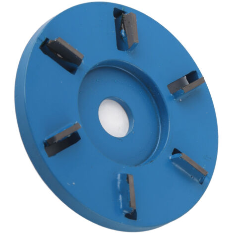 Disque de Sculpture sur Bois en Acier 6 Dents Fraise pour Travail du Bois Accessoire pour Meuleuse d'Angle Lame Plate