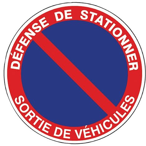 Disque de signalisation divers stratifié - Rouge