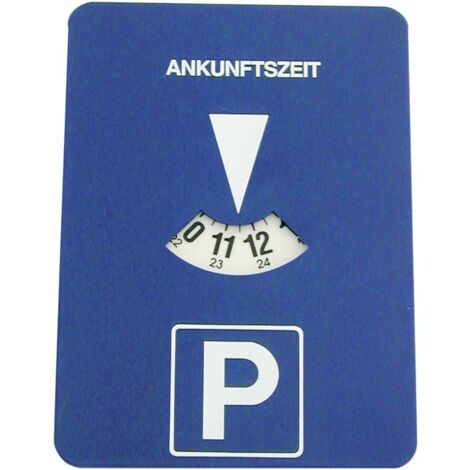Disque de stationnement avec horloge intégrée – Dimensions 11 cm x 15 cm – Pour stationnement sécurisé – Alimentation par pile LR6 – Hp Autozubehör