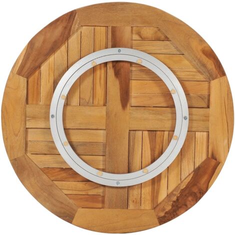 Disque de table rotatif Bois de teck solide CFW52825