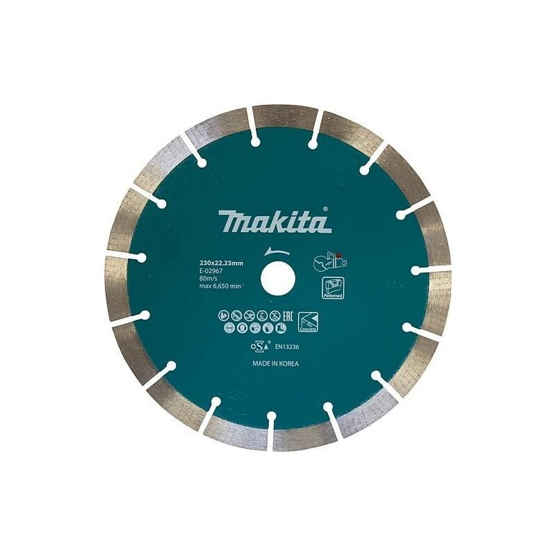 Makita - Disque de tronconnage diamant E-02967, ø 230mm pour béton