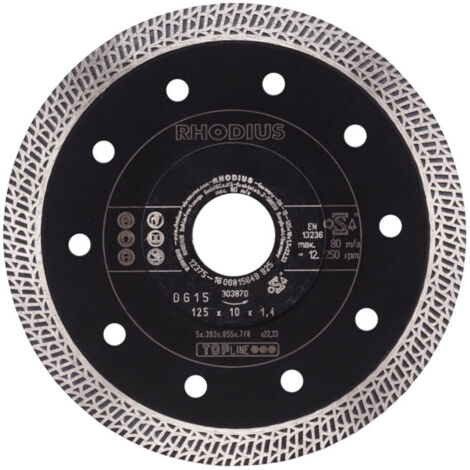 Disque de tronçonnage diamant Rhodius DG15 X-LOCK