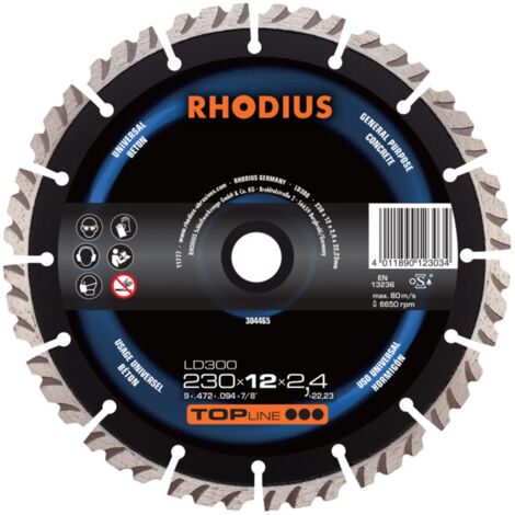 Disque de tronçonnage diamant Rhodius LD300 X-LOCK
