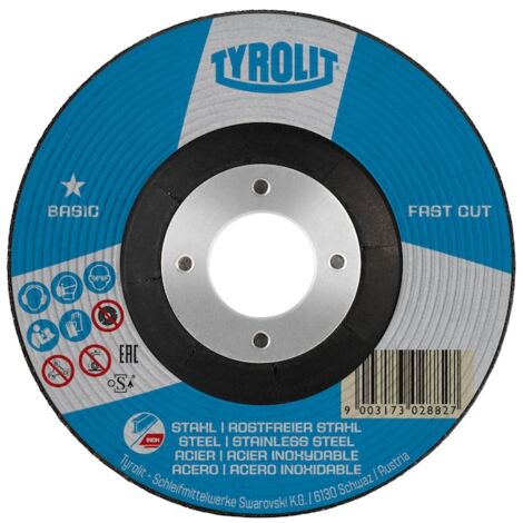 DISQUE D'ÉBARBAGE ACIER 27 - 178X6 MM