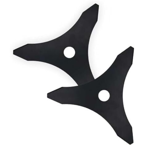 Disque Débroussailleuse, 2 Pièces Lame Débroussailleuse de 3 MM D'épaisseur, Debroussailleuse Thermique à Trois Dents, Diamètre 25,4 MM, pour Pelouses et Jardins, Version Renforcée -