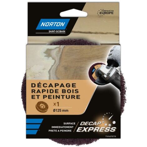 Disque décapant rapide bois et peinture Decap Express, NORTON, diam. 125 mm