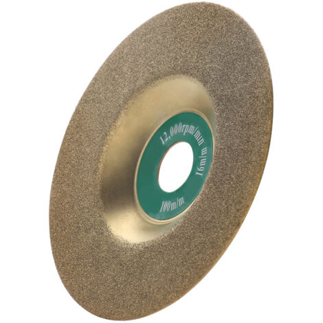 Disque diamant 100mm pour polissage et affûtage, meule diamantée plate pour lapidaire