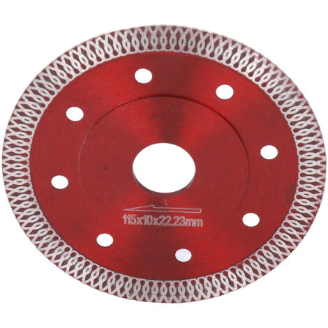 Disque diamant 115 mm pour coupe céramique, granit, marbre, béton - Sec ou humide, haute durabilité.