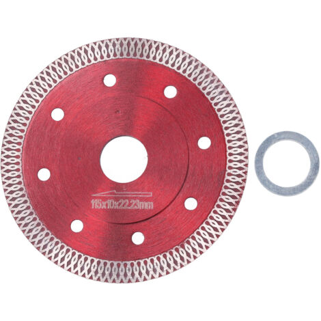 Disque diamant 115mm pour coupe à sec ou humide, idéal pour céramique, granit et marbre.