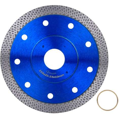 Disque diamant 115mm pour coupe béton et marbre, kit de remplacement pour meuleuse d'angle
