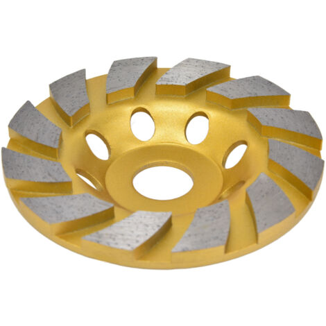 Disque diamant 115mm turbo pour béton, coupe rapide meuleuse maçonnerie et matériaux durs.