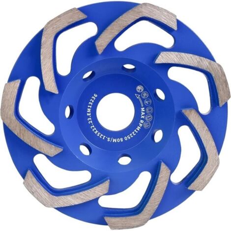 Disque diamant 125mm à meuler - Béton, granit, marbre, maçonnerie, briques - Pour meuleuse d'angle