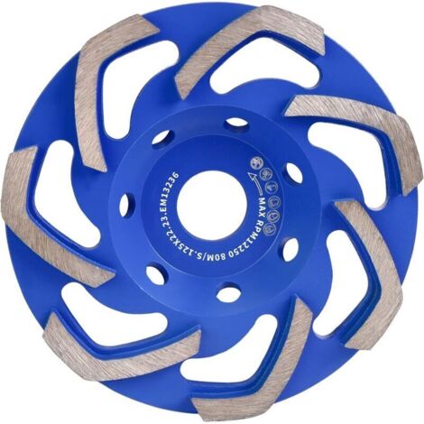 Disque diamant 125mm à meuler - Béton, granit, marbre, maçonnerie, briques - Pour meuleuse d'angle