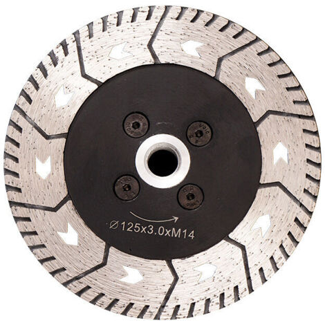 Disque Diamant 125MM Lame de Scie Double Lame pour Couper et Moudre Béton Marbre Granit
