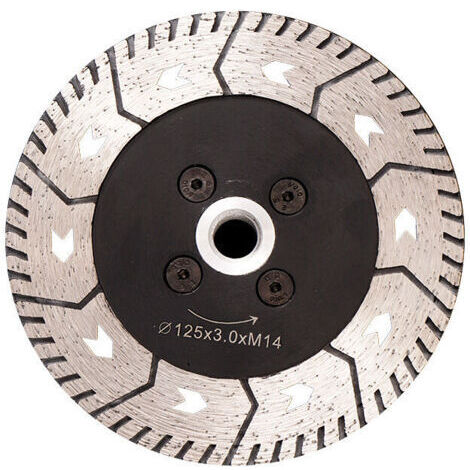 Disque Diamant 125MM Lame de Scie Double Lame pour Couper et Moudre Béton Marbre Granit