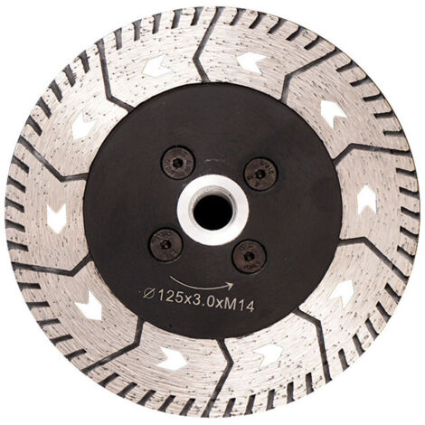 Disque Diamant 125MM Lame de Scie Double Lame pour Couper et Moudre Béton Marbre Granit