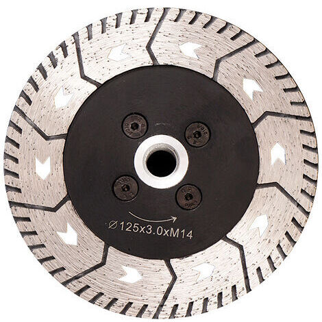 Disque Diamant 125MM Lame de Scie Double Lame pour Couper et Moudre Béton Marbre Granit