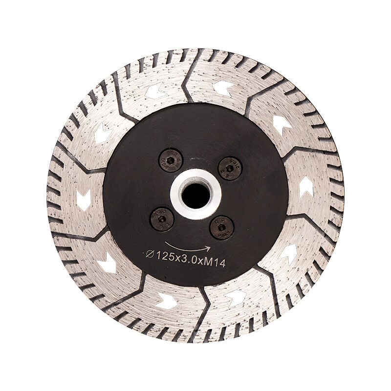Disque Diamant 125MM Lame de Scie Double Lame pour Couper et Moudre Béton Marbre Granit