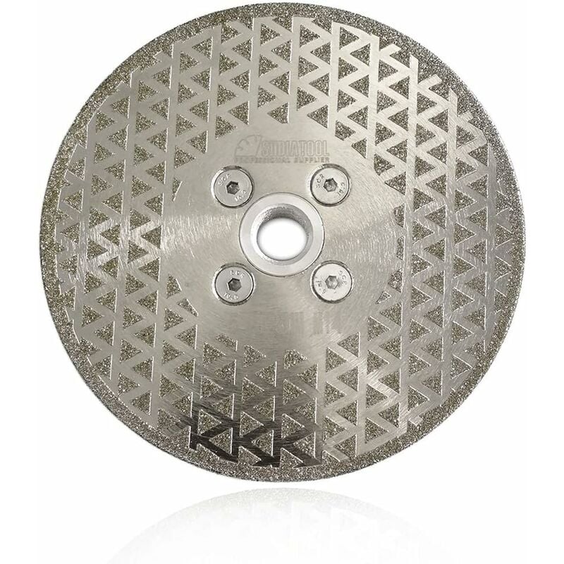 Disque Diamant 125mm Lame de Scie Électroplaqué Double Face pour Coupe et Meulage Pierre Granit Marbre Tuile