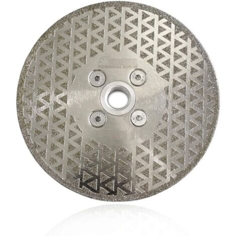 Disque diamant 125mm – Lame électroplaquée double face pour coupe pierre, marbre, granit – Utilisation à sec ou humide