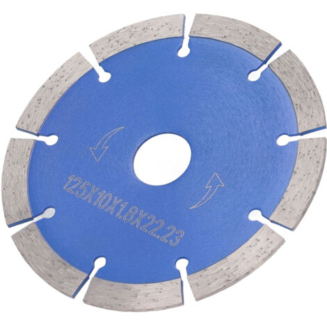 Disque diamant 125mm pour coupe à sec marbre granit béton - Lame circulaire durable