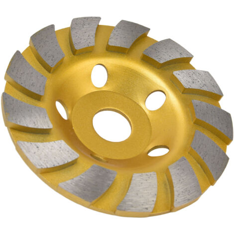 Disque diamant 125mm turbo pour béton, meuleuse d'angle coupe rapide pierre et matériaux de construction.