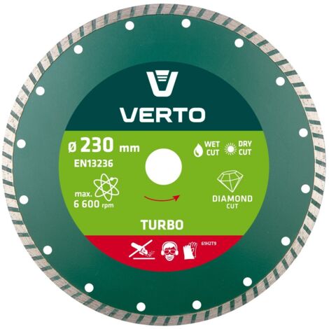 Disque diamant 230 x 22,2 mm, turbo