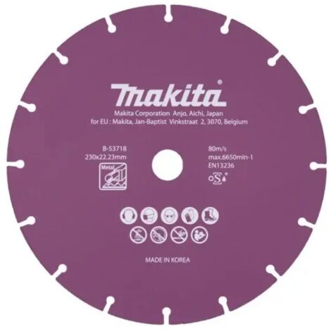 DISQUE DIAMANT 230x1.6x22.23 MAKITA B-53718