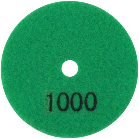Disque Diamant 3" pour Polissage Marbre et Granit, Pad de Ponçage pour Polisseuse à Eau (Grain 1000)