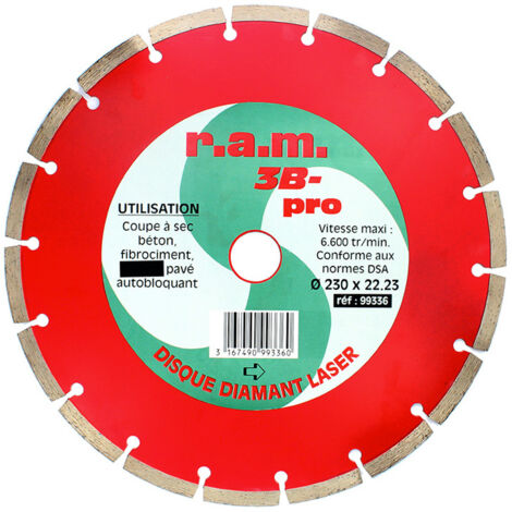 Disque diamant 3B-PRO 125 x 1,9 mm pour tronçonnage - RAM