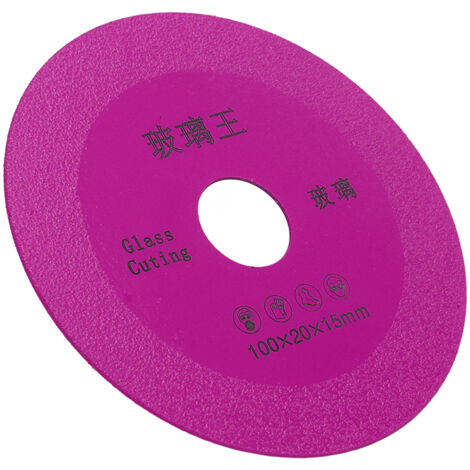 Disque diamant 4 pouces pour carrelage et verre - Lame de coupe fine rouge pour bouteilles